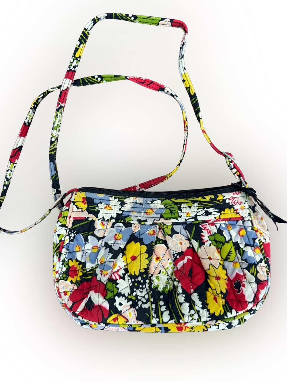 Vera Bradley Retired Floral Quilted Crossbody Purse Adjustable Strap